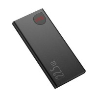 Зовнішній акумулятор Baseus Adaman Metal Digital Display QC Power Bank 10000mAh 22.5W Black