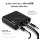 USB-Hub Baseus Converter (HD4K to VGA+Micro+DC3.5) Black