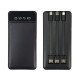 Зовнішній акумулятор XO PR164 Power bank with emergency lights, charging cable (Micro, TYPE-C, Lightning) 30000mAh Black