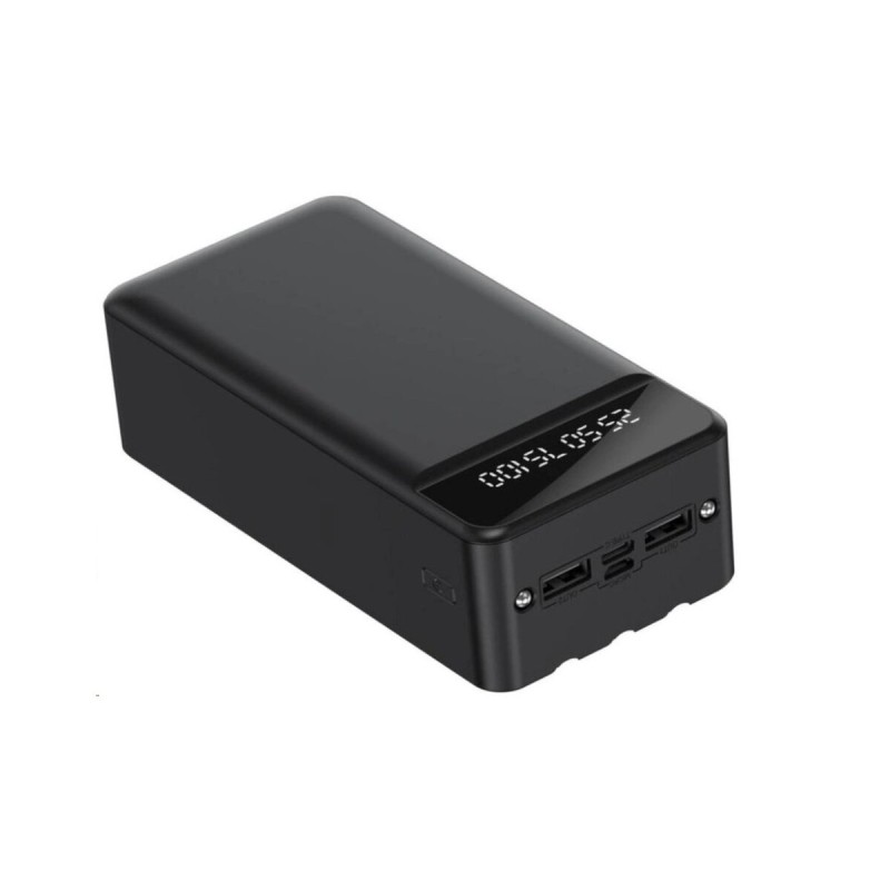 Зовнішній акумулятор XO PR164 Power bank with emergency lights, charging cable (Micro, TYPE-C, Lightning) 30000mAh Black