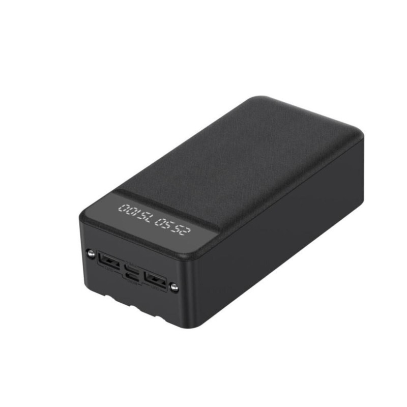 Зовнішній акумулятор XO PR164 Power bank with emergency lights, charging cable (Micro, TYPE-C, Lightning) 30000mAh Black
