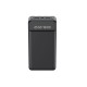Зовнішній акумулятор XO PR164 Power bank with emergency lights, charging cable (Micro, TYPE-C, Lightning) 30000mAh Black