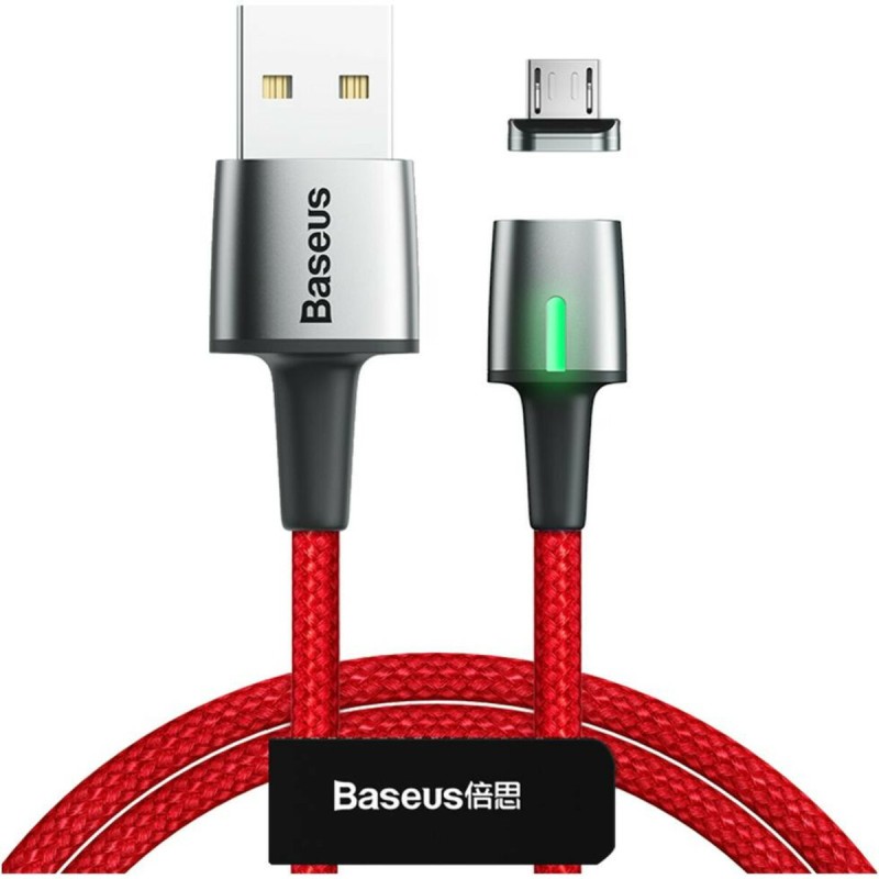 Кабель Baseus Zinc Magnetic Cable USB For Micro 1.5A 2m Red
