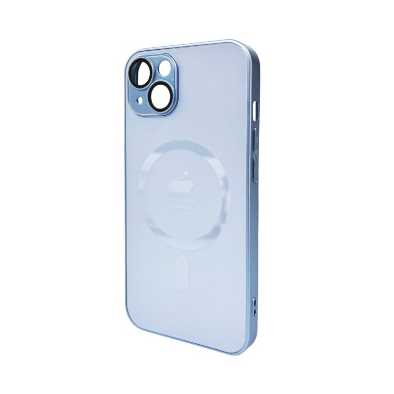 Чохол для смартфона AG Glass Matt Frame Color MagSafe Logo for Apple iPhone 13 Sierra Blue