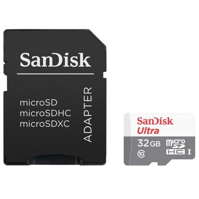 microSDHC (UHS-1) SanDisk Ultra 32Gb class 10 (80Mb/s) (adapter SD)