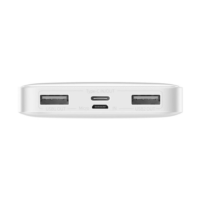 Зовнішній акумулятор Baseus Bipow Digital Display Power bank 10000mAh 15W White