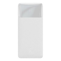 Зовнішній акумулятор Baseus Bipow Digital Display Power bank 10000mAh 15W White