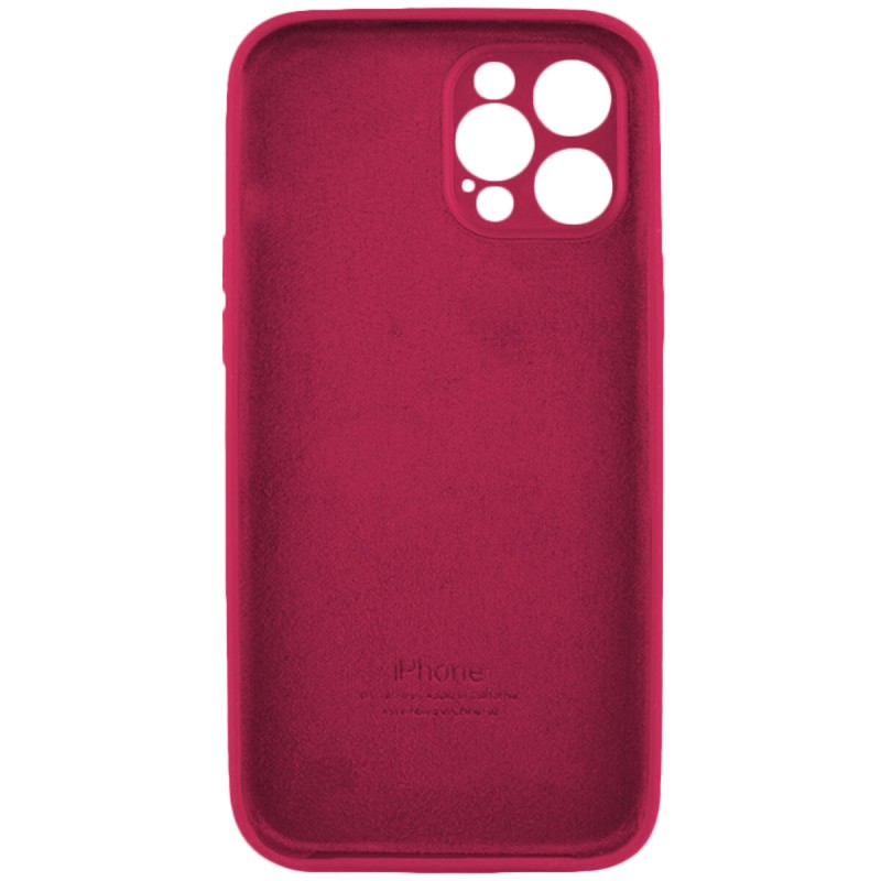 Чохол для смартфона Silicone Full Case AA Camera Protect for Apple iPhone 12 Pro 35,Maroon