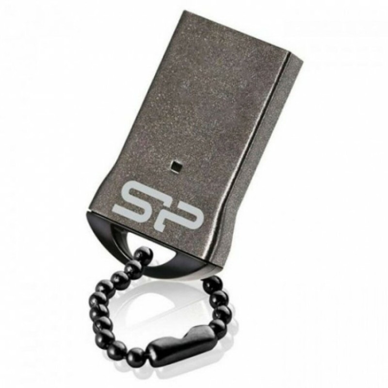 Flash SiliconPower USB 2.0 Touch T01 16Gb Black metal