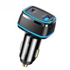 АЗП Usams US-CC142 C24 120W Dual Ports Fast Car Charger Black
