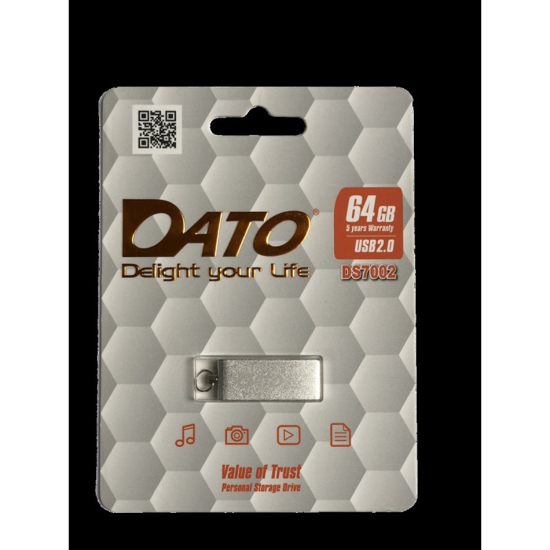 Flash DATO USB 2.0 DS7002 64Gb silver