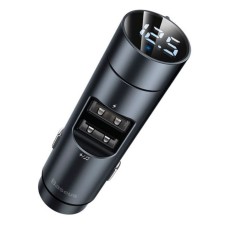 АЗП з FM-модулятором Baseus Energy Column Car Wireless MP3 Charger (PPS Quick Charger-English) Dark