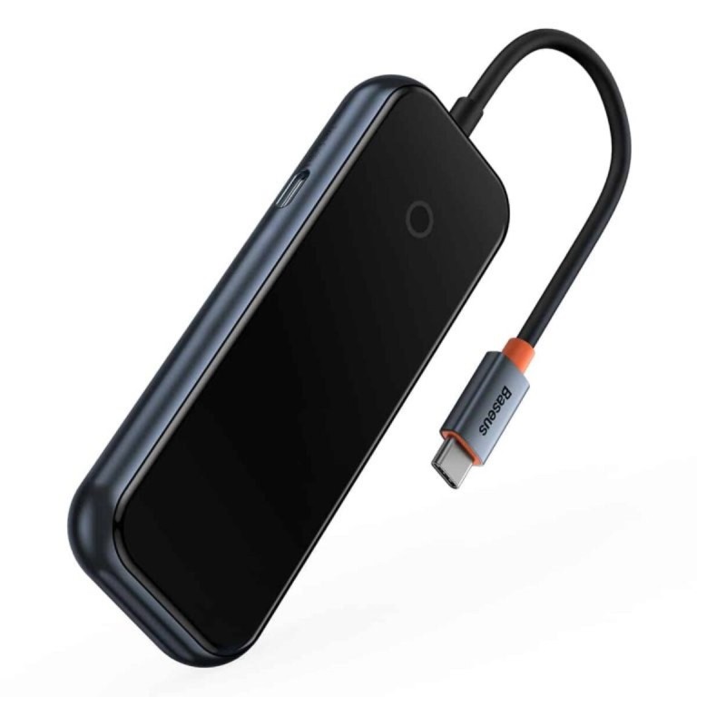 USB-Hub Baseus AcmeJoy 4-Port Type-C HUB Adapter (Type-C to USB3.0*3+Type-C PD Data *1) Dark Gray