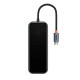 USB-Hub Baseus AcmeJoy 4-Port Type-C HUB Adapter (Type-C to USB3.0*3+Type-C PD Data *1) Dark Gray
