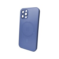 Чохол для смартфона AG Glass Matt Frame Color MagSafe Logo for Apple iPhone 12 Pro Max Sierra Blue