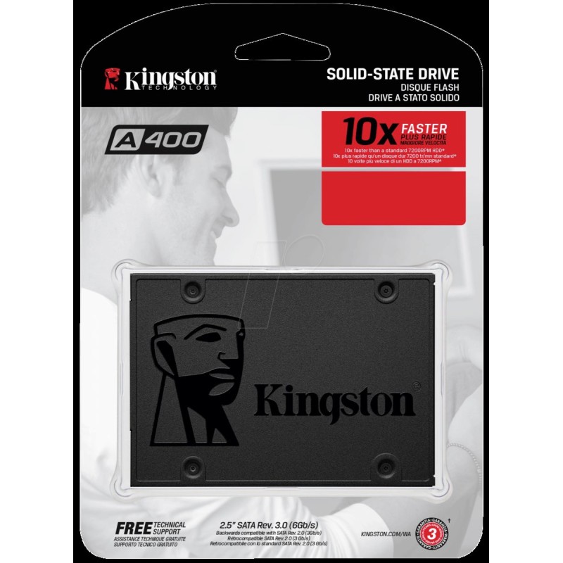 SSD Kingston SSDNow A400 120GB 2.5" SATAIII 3D NAND