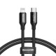Кабель Baseus Yiven Series Type-C to IP Cable 2A 1m Black