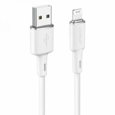 Кабель ACEFAST C2-02 USB to iP 2.4A, 1.2m, silicone, zinc connectors, White