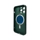 Чохол для смартфона AG Glass Matt Frame Color MagSafe Logo for Apple iPhone 13 Pro Cangling Green