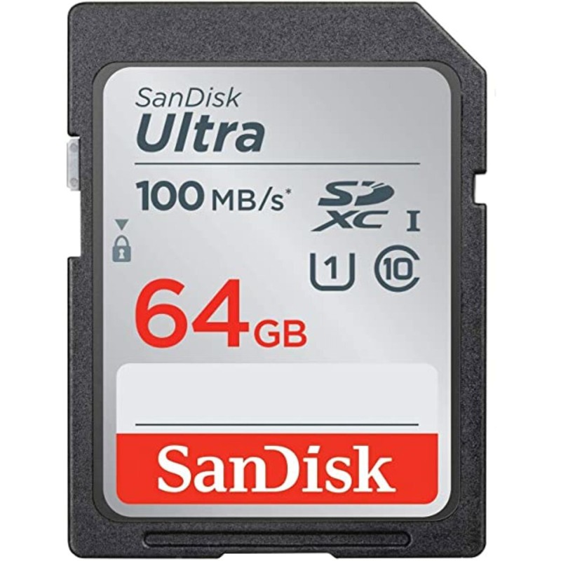 SDXC (UHS-1) SanDisk Ultra 64Gb class 10 (100Mb/s)