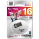 Flash SiliconPower USB 2.0 Touch T01 16Gb Black no chain metal