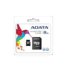 microSDHC A-DATA 8Gb class 4 (adapter SD)