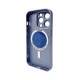 Чохол для смартфона AG Glass Matt Frame Color MagSafe Logo for Apple iPhone 15 Pro Max Sierra Blue