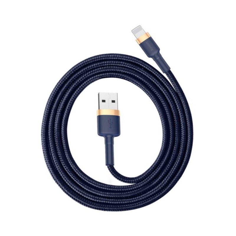 Кабель Baseus cafule Cable USB For iP 2.4A 1m Gold+Blue