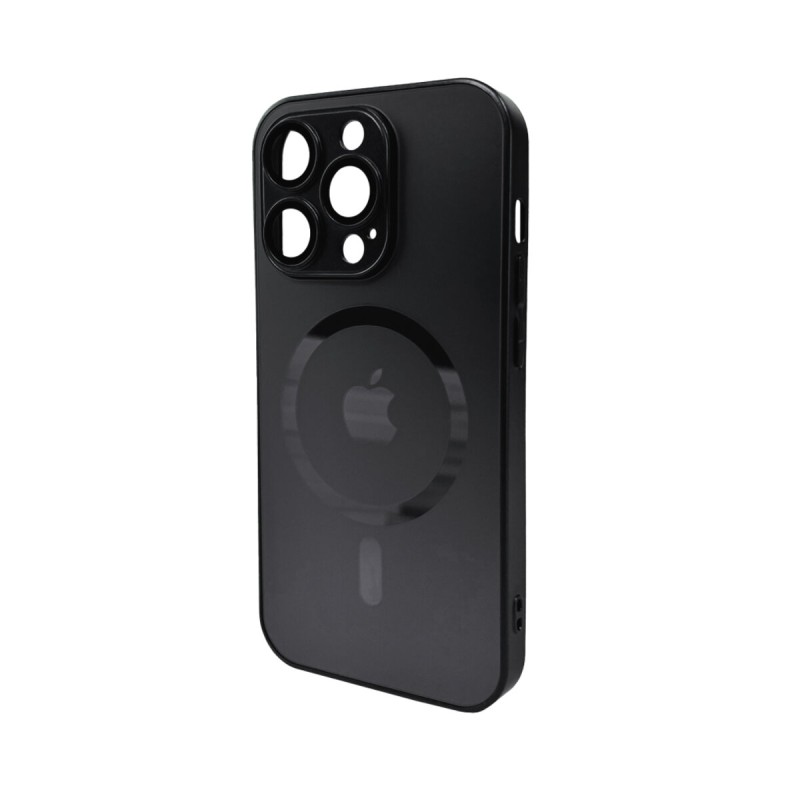 Чохол для смартфона AG Glass Matt Frame Color MagSafe Logo for Apple iPhone 15 Pro Graphite Black