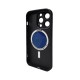 Чохол для смартфона AG Glass Matt Frame Color MagSafe Logo for Apple iPhone 15 Pro Graphite Black