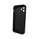 Чохол для смартфона AG Glass Matt Frame Color MagSafe Logo for Apple iPhone 12 Graphite Black