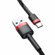 Кабель Baseus Cafule Cable USB For Type-C 3A 1m Red+Black