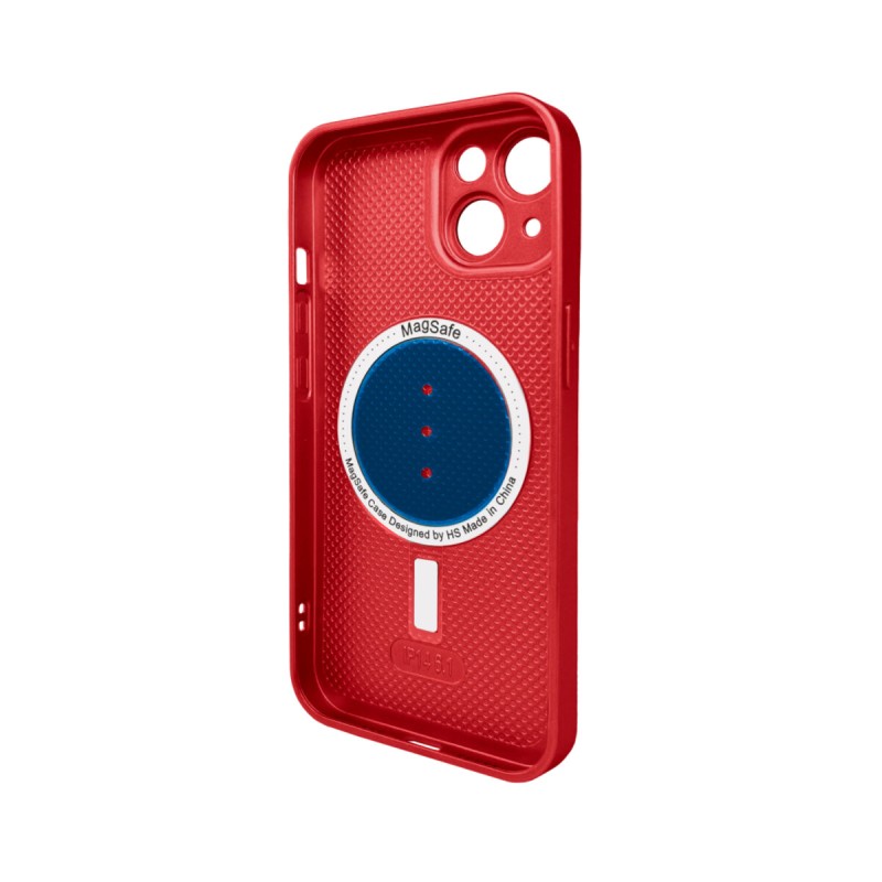 Чохол для смартфона AG Glass Matt Frame Color MagSafe Logo for Apple iPhone 15 Cola Red