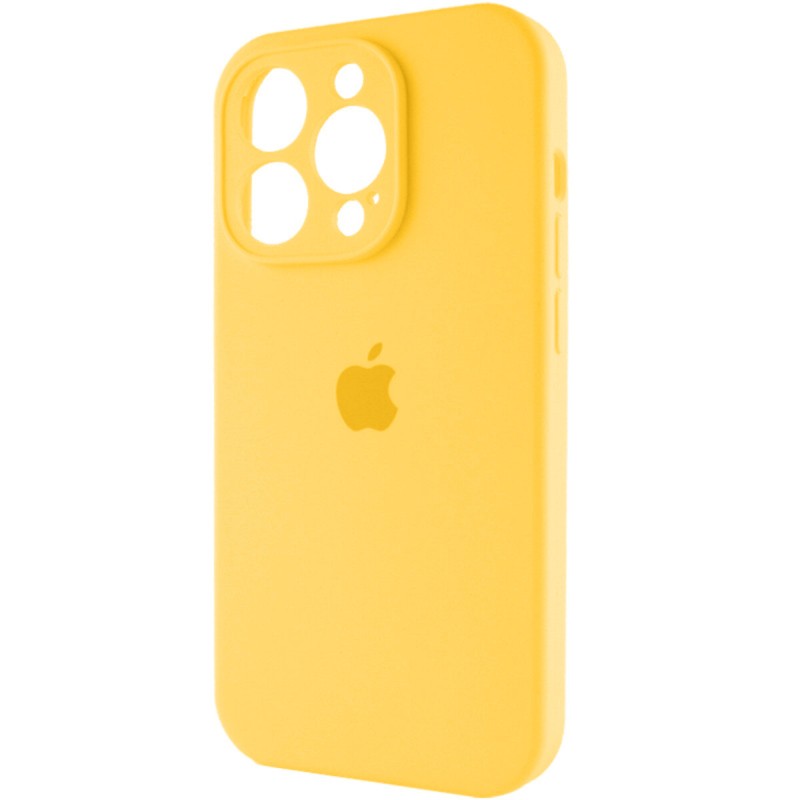 Чохол для смартфона Silicone Full Case AA Camera Protect for Apple iPhone 15 Pro Max 56,Sunny Yellow