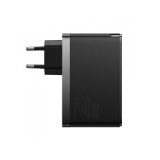 МЗП Baseus GaN5 Pro Fast Charger 2C+U 140W EU Black (With Superior Series Fast Charging Data Cable Type-C to Type-C 240W (48V/5A) 1m  Black)