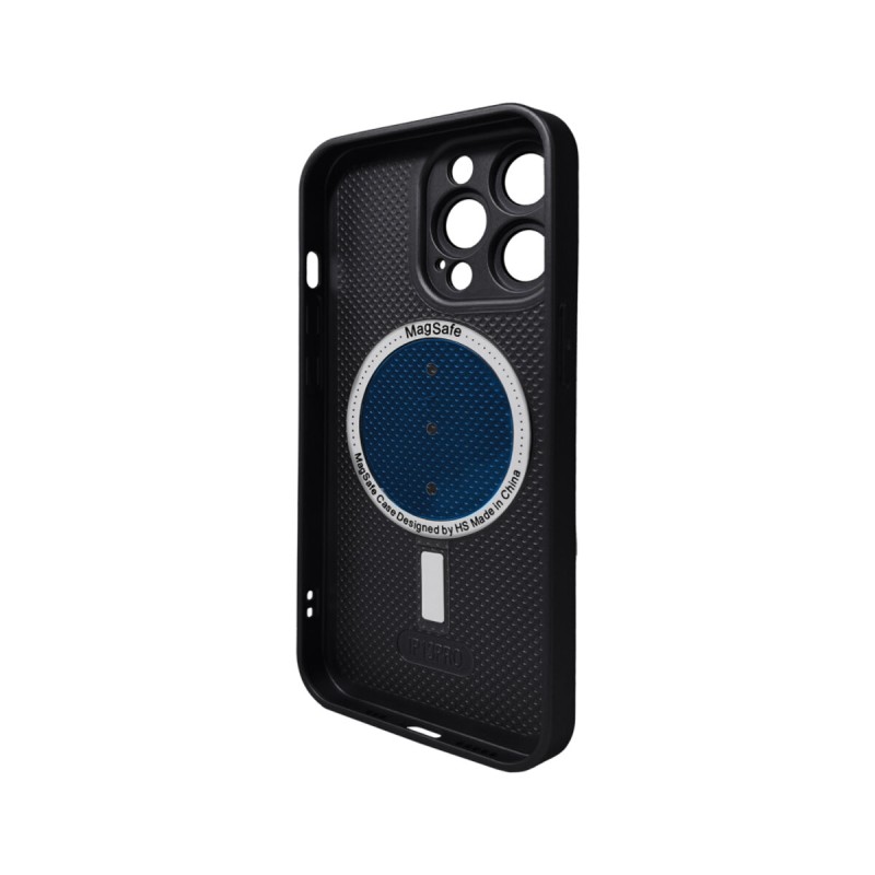 Чохол для смартфона AG Glass Matt Frame Color MagSafe Logo for Apple iPhone 13 Pro Graphite Black