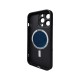 Чохол для смартфона AG Glass Matt Frame Color MagSafe Logo for Apple iPhone 13 Pro Graphite Black