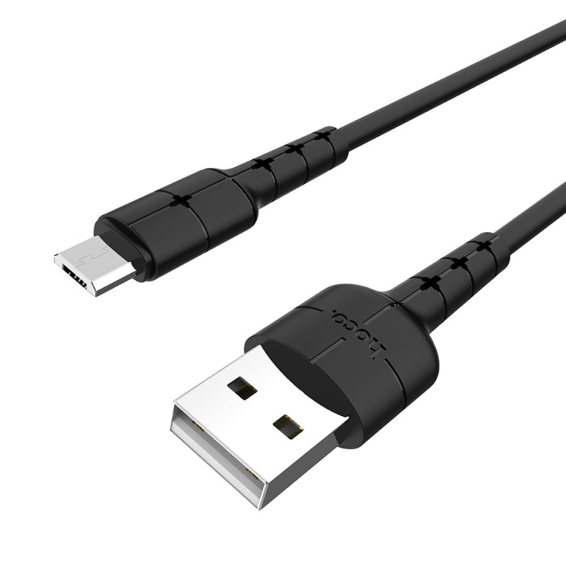 Кабель HOCO X30 Star Charging data cable for Micro Black