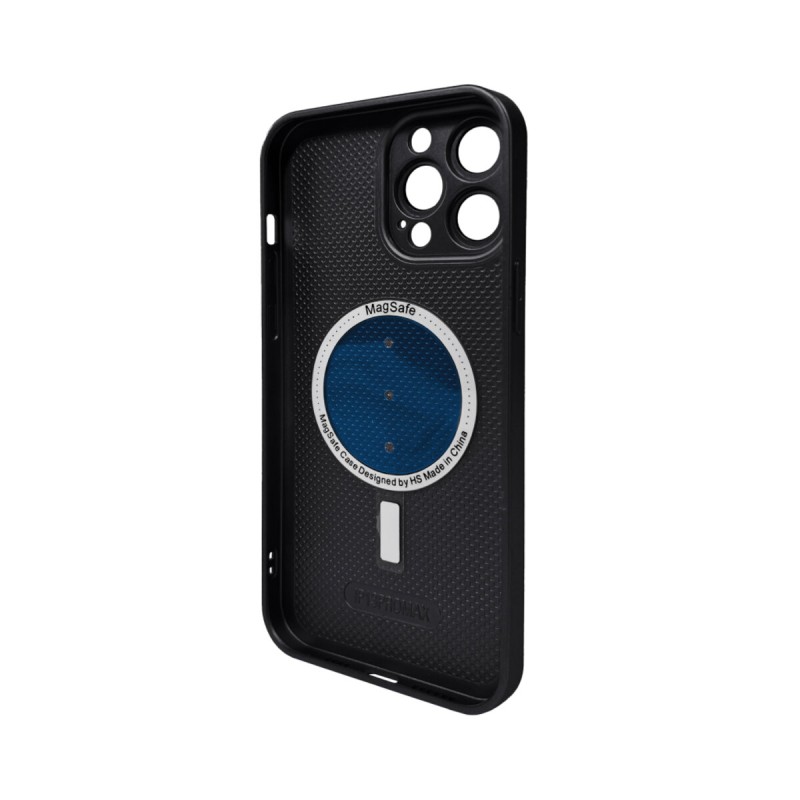 Чохол для смартфона AG Glass Matt Frame Color MagSafe Logo for Apple iPhone 13 Pro Max Graphite Black