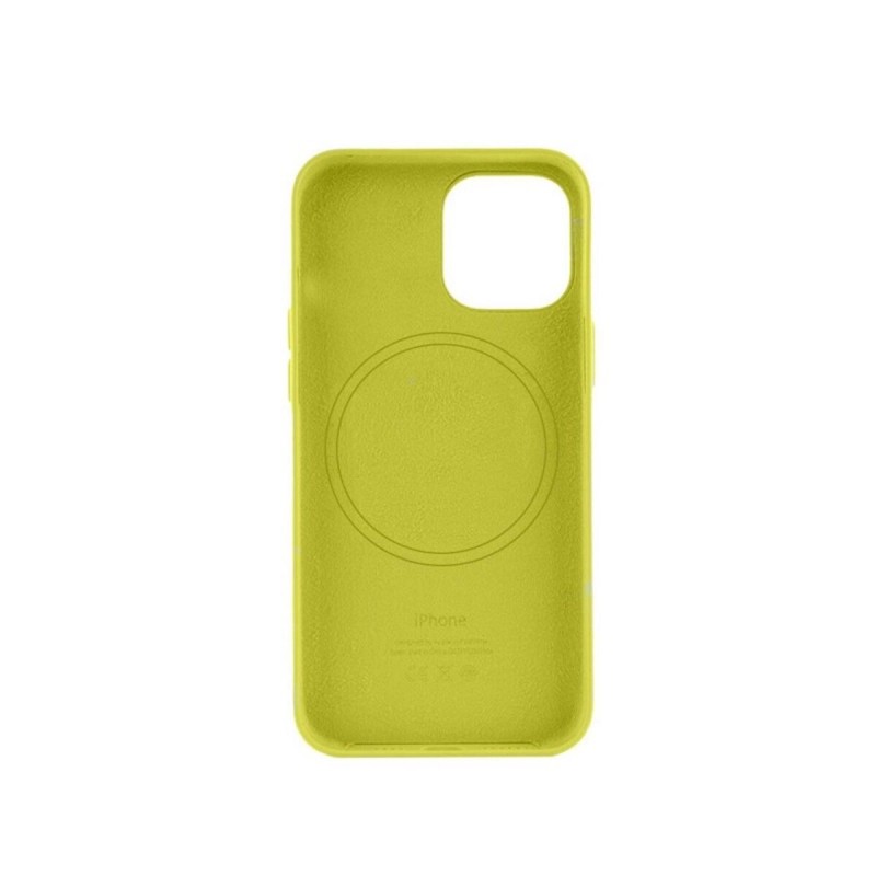 Чохол для смартфона Leather AAA Full Magsafe IC for iPhone 14 Pro Canary Yellow