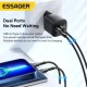 Мережевий зарядний пристрій Essager Camber 20W GaN travel Phone Charger A+C EU  black (ECTAC-HMB01-P)