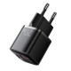 Мережевий зарядний пристрій Essager Camber 20W GaN travel Phone Charger A+C EU  black (ECTAC-HMB01-P)
