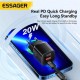 Мережевий зарядний пристрій Essager Camber 20W GaN travel Phone Charger A+C EU  black (ECTAC-HMB01-P)