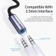 Адаптер Essager E01 Type c to 3.5mm Jack Headphone Adapter  grey (EZJE01-0G)