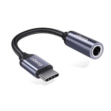 Адаптер Essager E01 Type c to 3.5mm Jack Headphone Adapter  grey (EZJE01-0G)