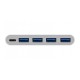USB-Hub Maiwo KH700 USB 3.0 Type-A/Type-C to 7 USB3.0, cable 1,2м, Silver