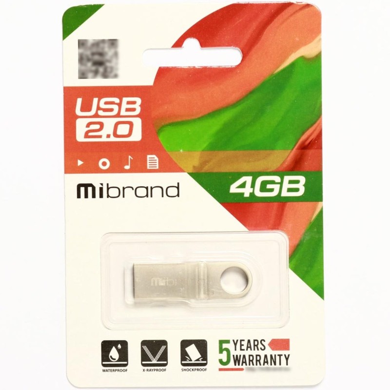 Flash Mibrand USB 2.0 Puma 4Gb Silver