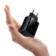 Мережевий зарядний пристрій Usams US-CC133 T40 QC3.0+PD Digital Display Fast Charger (EU) Black