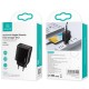 Мережевий зарядний пристрій Usams US-CC133 T40 QC3.0+PD Digital Display Fast Charger (EU) Black