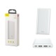 Зовнішній акумулятор Baseus Mini JA Fast charge power bank 3A 20000mAh White
